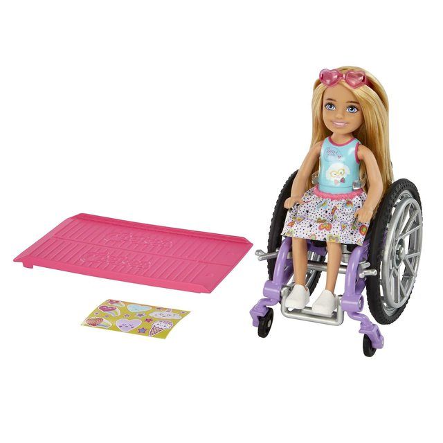 Barbie Chelsea Doll & Wheelchair with Ramp