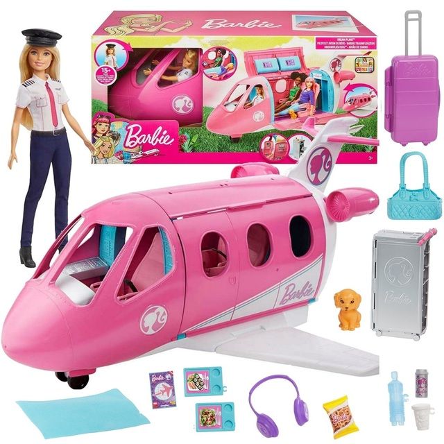 Barbie Dreamplane Playset Barbie's dream plane with doll and accessories