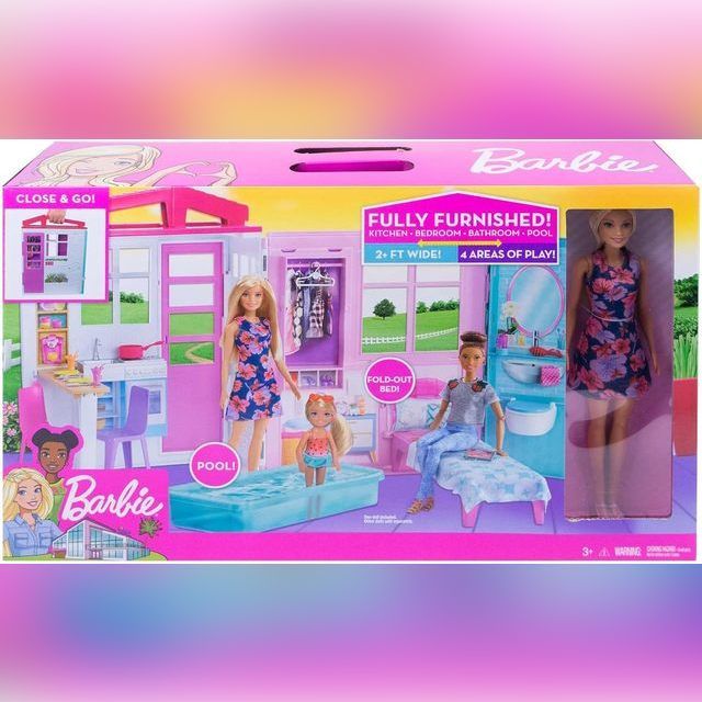 Barbie – Dollhouse with Barbie doll, GWY84