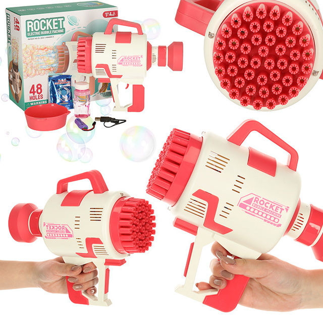 Bubble gun Rocket pink KX4893