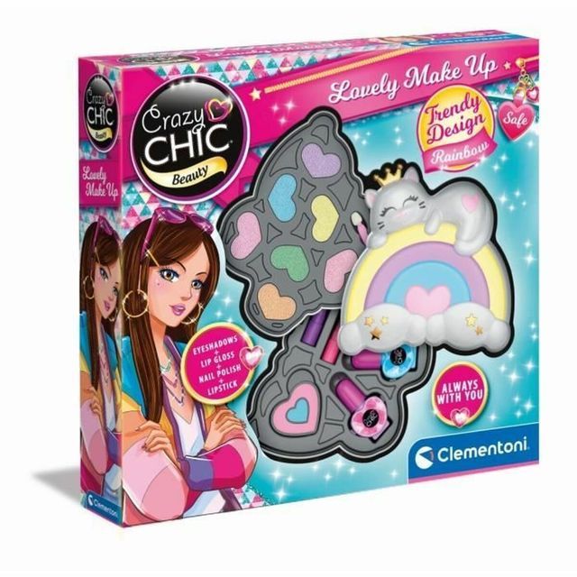 CLEMENTONI CRAZY CHIC Makeup Set Rainbow, 18793