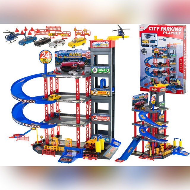 Multi-storey Garage with Gas Station and Washing Machine KX5990