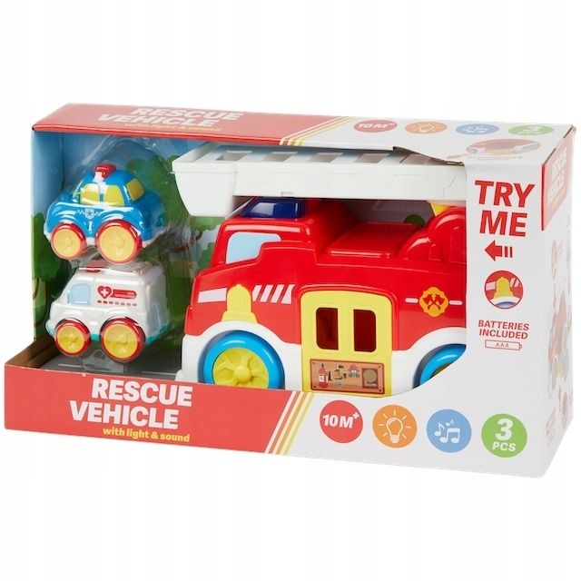 Fire truck with additional vehicles Rescue Vehicle