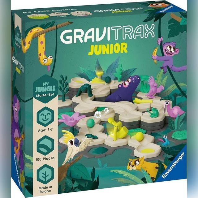 GRAVITRAX interactive track system Junior Starter-Set L Jungle, 27499