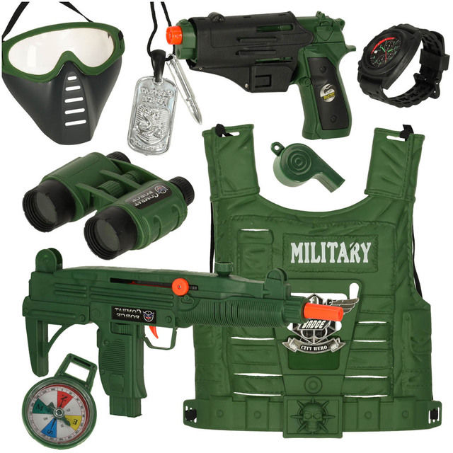 Military set suit vest rifle binoculars KX3227