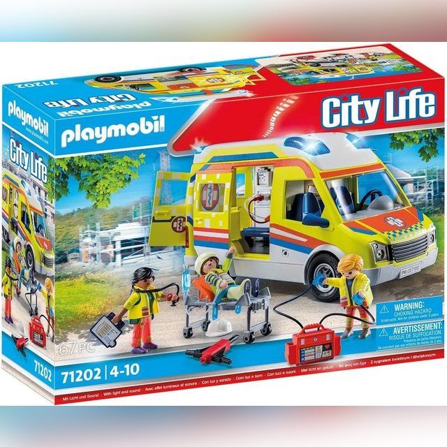 Constructor Playmobil City Life Ambulance 71202