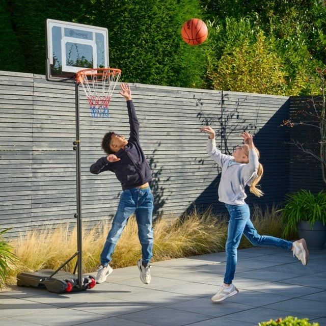 Thorpe Sports Basketball Hoop Stand Portable 48" Backboard 155cm to 210cm