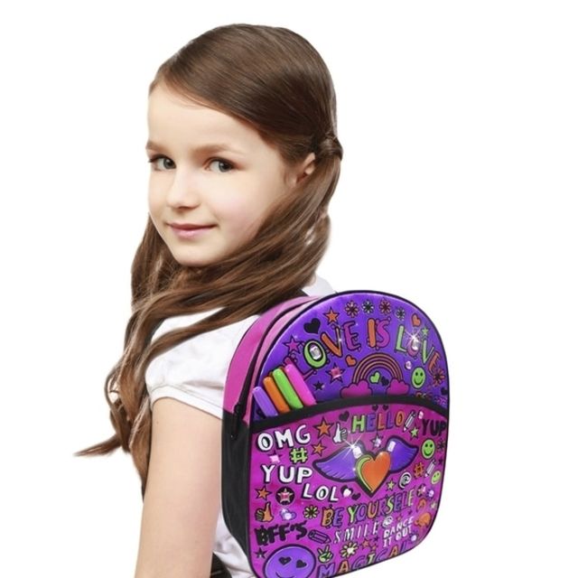 Kuprinė - dekoruok pats &quot;Colour Your Own Fashion Rucksack&quot;