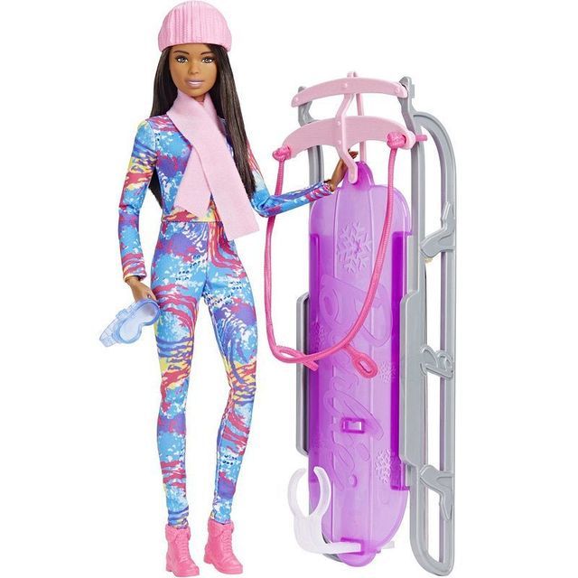 Barbie doll with sledge Mattel - Barbie and Her Sledge