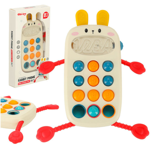 Montessori sensory toy for babies phone with buttons KX3606