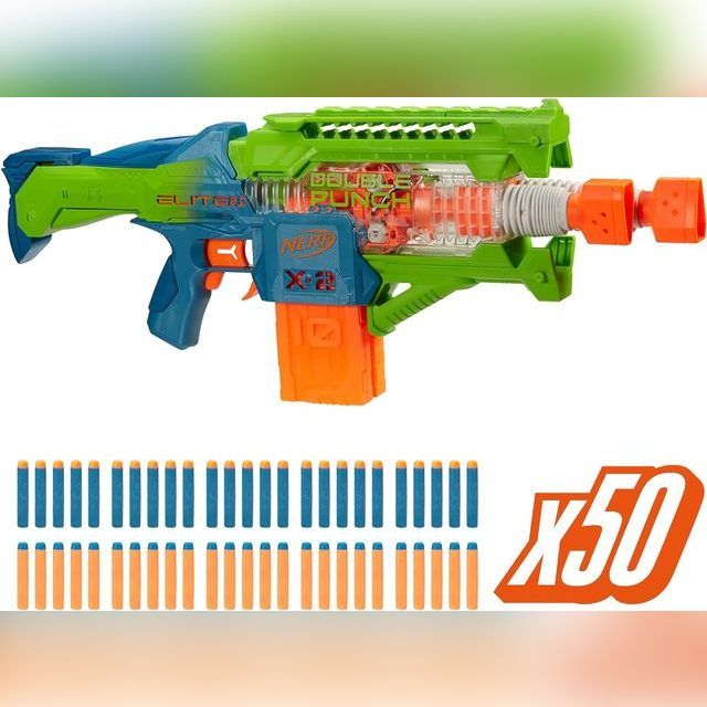 Motorized gun Nerf Elite Double Punch