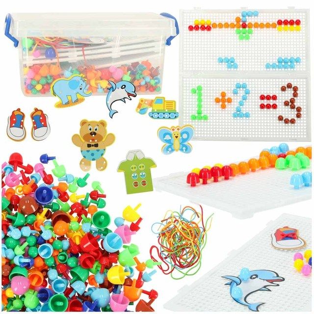Mosaic puzzle + sewing training, XXL 603-piece set