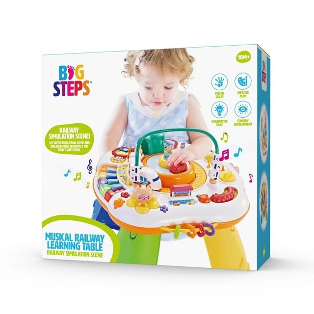 Big Steps Activity Table Musical Learning Railway