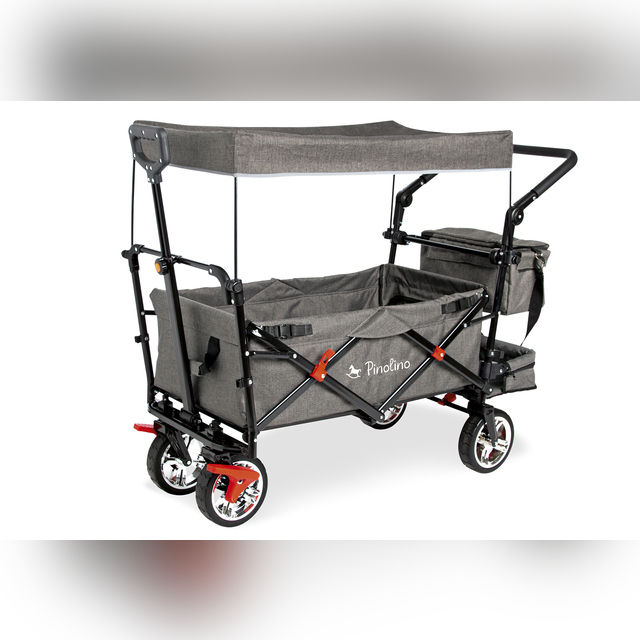 Pinolino AddPlus folding stroller-carriage gray