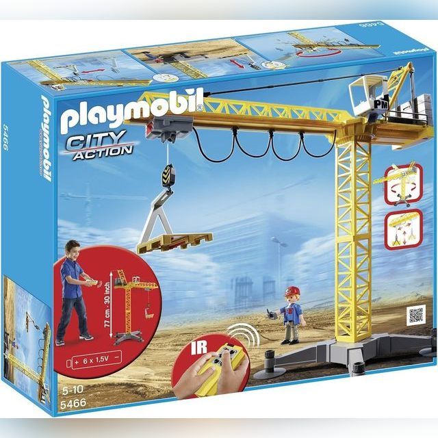 Playmobil crane 5466 City Action with remote control