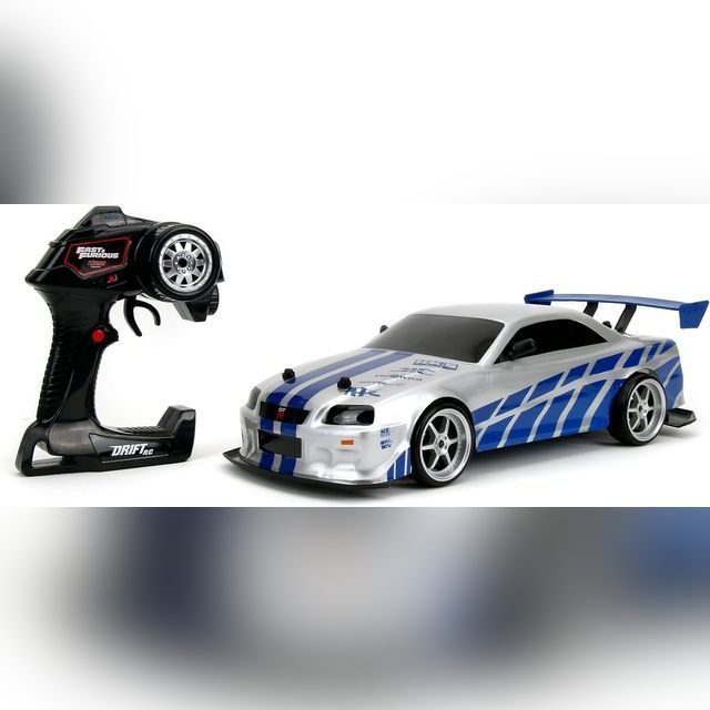 Fast & Furious Remote Control Car Brian's Nissan Skyline GT-R (R34) 1:10 Scale