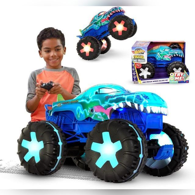 Radio-controlled car Mattel Hot Wheels RC Monster Truck Mega-Wrex JBD90