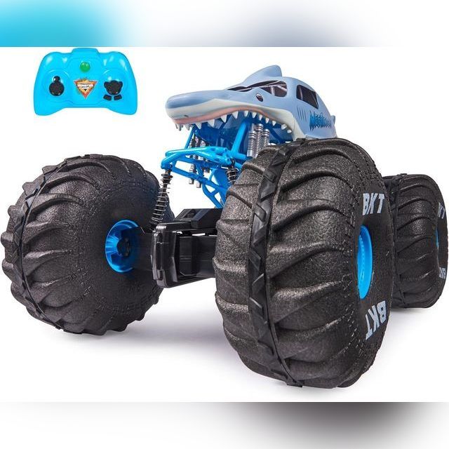 Monster Jam Mega Megalodon Remote Control All-Terrain Monster Truck 1:6 Scale