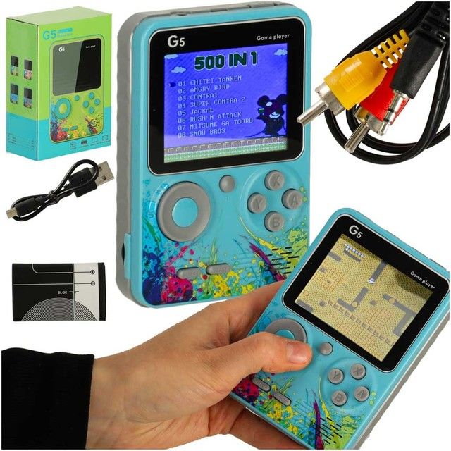Retro mini portable game console KX3369_1 blue