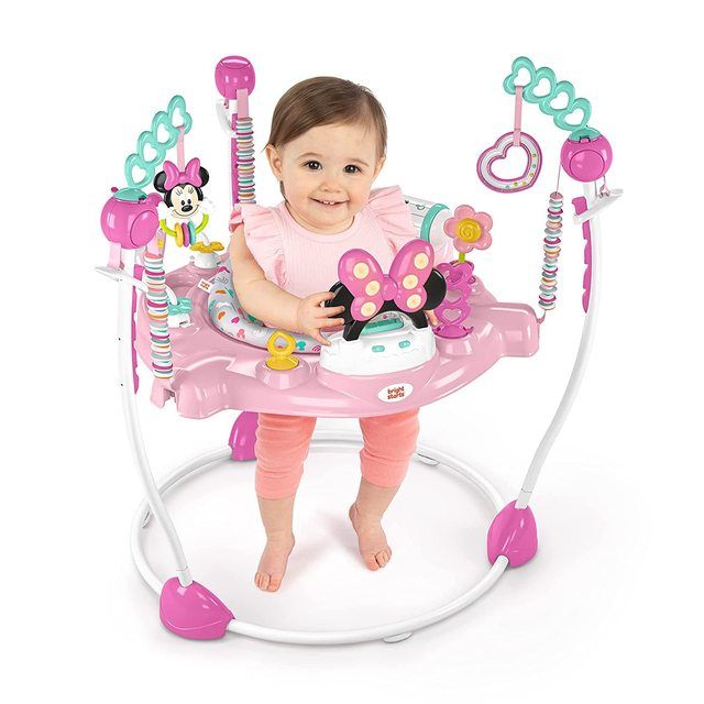 Bouncer with Activity Center Bright Starts Disney Minnie Mouse Forever Bestie
