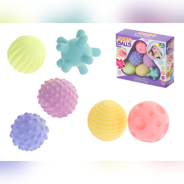 Sensory balls, pastel colors (KX6359)