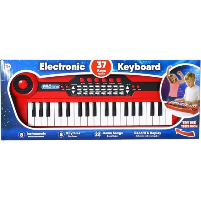 Sintezatorius 37 Key Electronic Keyboard RED