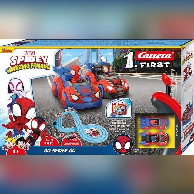 Carrera First Spidey and His Amazing Friends Go Spidey Go Race Track Set 2.9m