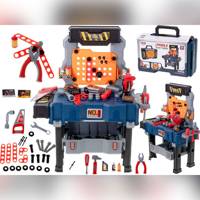 Children's craft set with table and tools KX5278