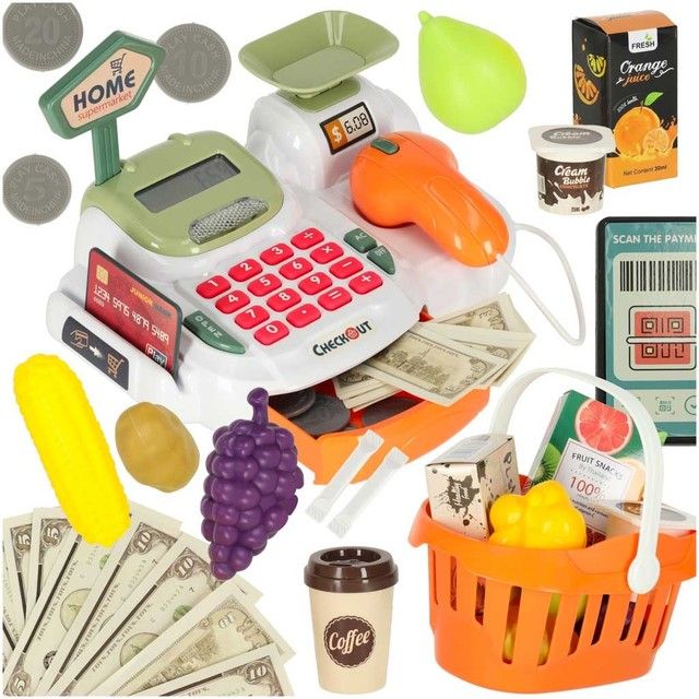 Toy cash register set Home Supermarket KX3270