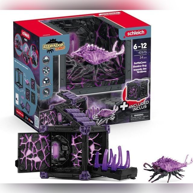 Schleich BattleCave Shadow Bug Toy Set 42675