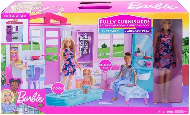 Barbie – Dollhouse with Barbie doll, GWY84