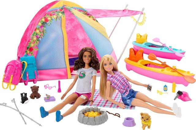 Barbie Camping Playset with 2 Dolls