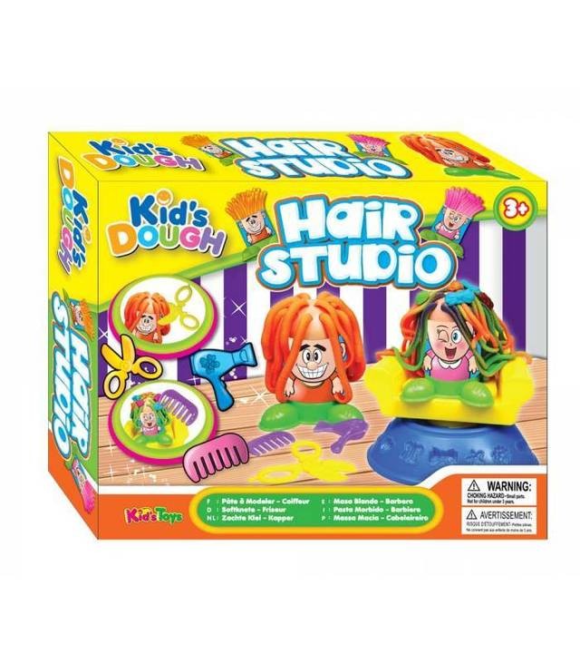 Kid's Dough Hair Studio hairdressing set with modeling clay 11678