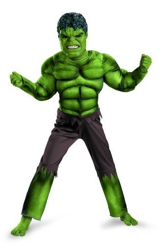 Avengers Hulk Classic Muscle Costume, Green