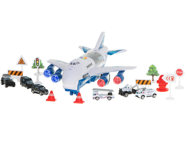 Airplane transporter with police cars KX5986