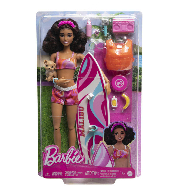 Barbie Surfer Doll Mattel Barbie Surfer Brunette (HPL69)