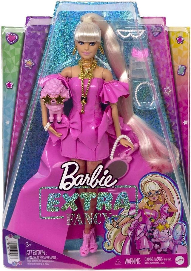 Barbie Extra Fancy Doll in Pink Glossy High-Low
