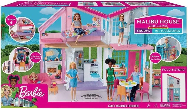 Barbie doll house in Malibu, 2 floors