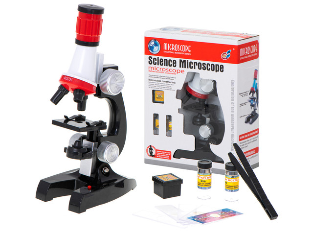 School scientific microscope with accessories for students KX9564