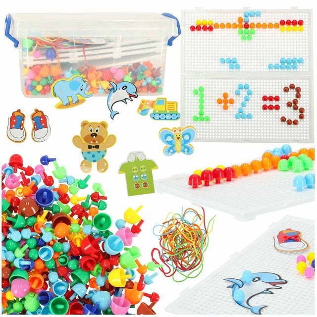 Mosaic puzzle + sewing training, XXL 603-piece set