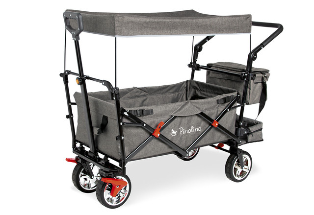 Pinolino AddPlus folding stroller-carriage gray