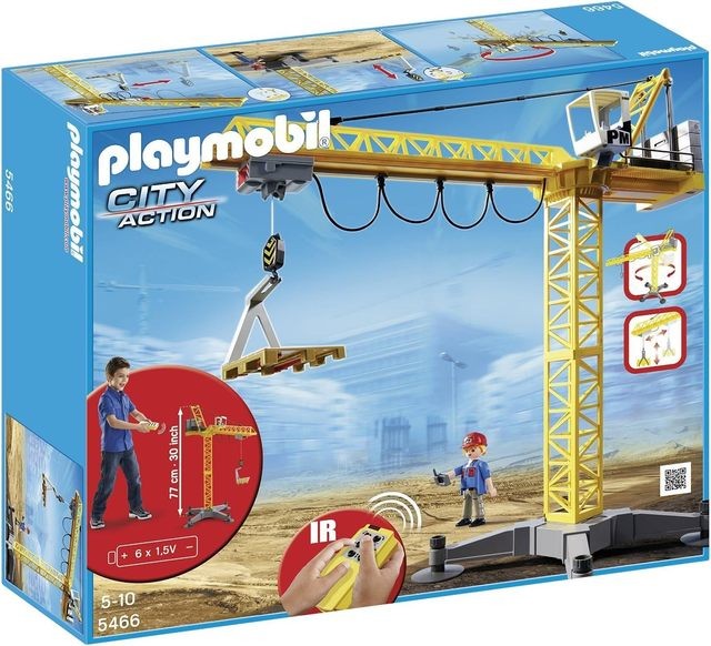 Playmobil crane 5466 City Action with remote control