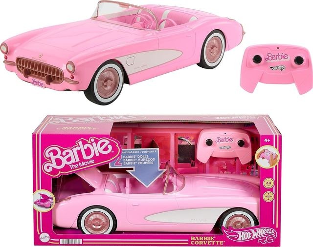 Radio controlled car Corvette Barbie, pink