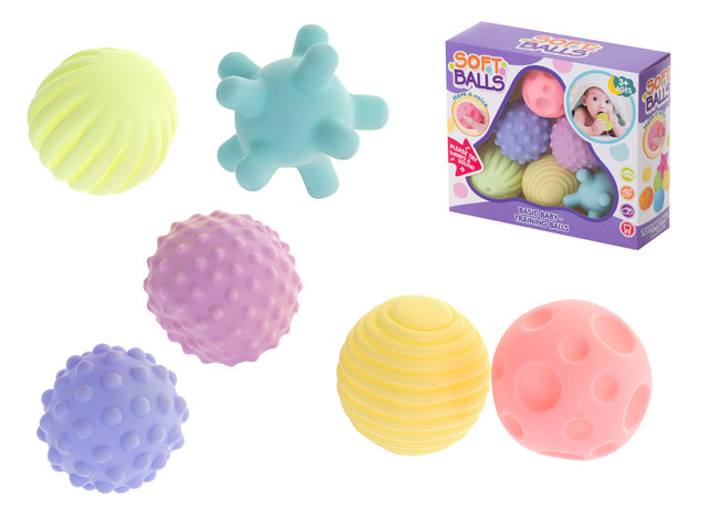Sensory balls, pastel colors (KX6359)