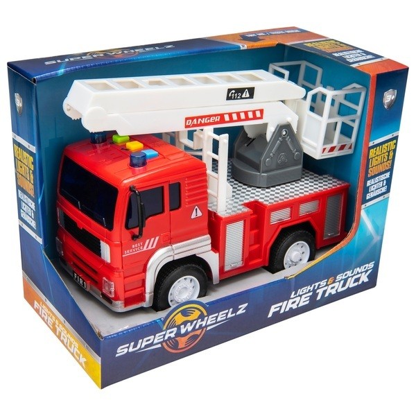 Super Wheelz Small Light and Sounds Fire Engine
