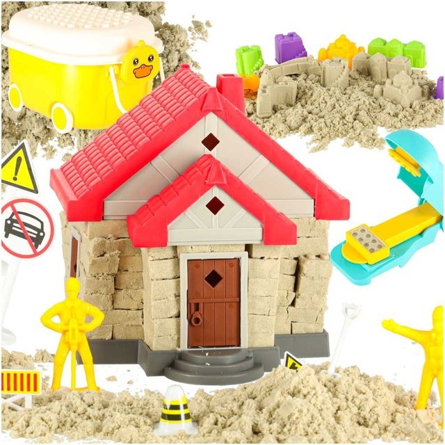 Children's sand 750g house mold figurine creative set KX3020_1