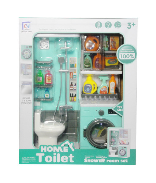 Bathroom set with light and sound effects and toilet Home Toilet Showe room set