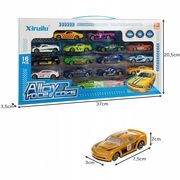Car set Kruzzel Colored metal 16 pcs. 20352