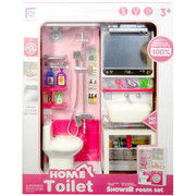 Doll furniture – bathroom with batteries