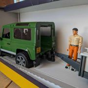 Bruder Land Rover with trailer and mini excavator 02593 (defective)